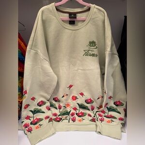 Disney The Princess and the Frog Tiana Floral Crewneck XL